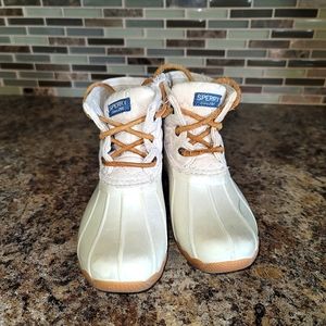 SPERRY Beige Toddler Boots Size 11